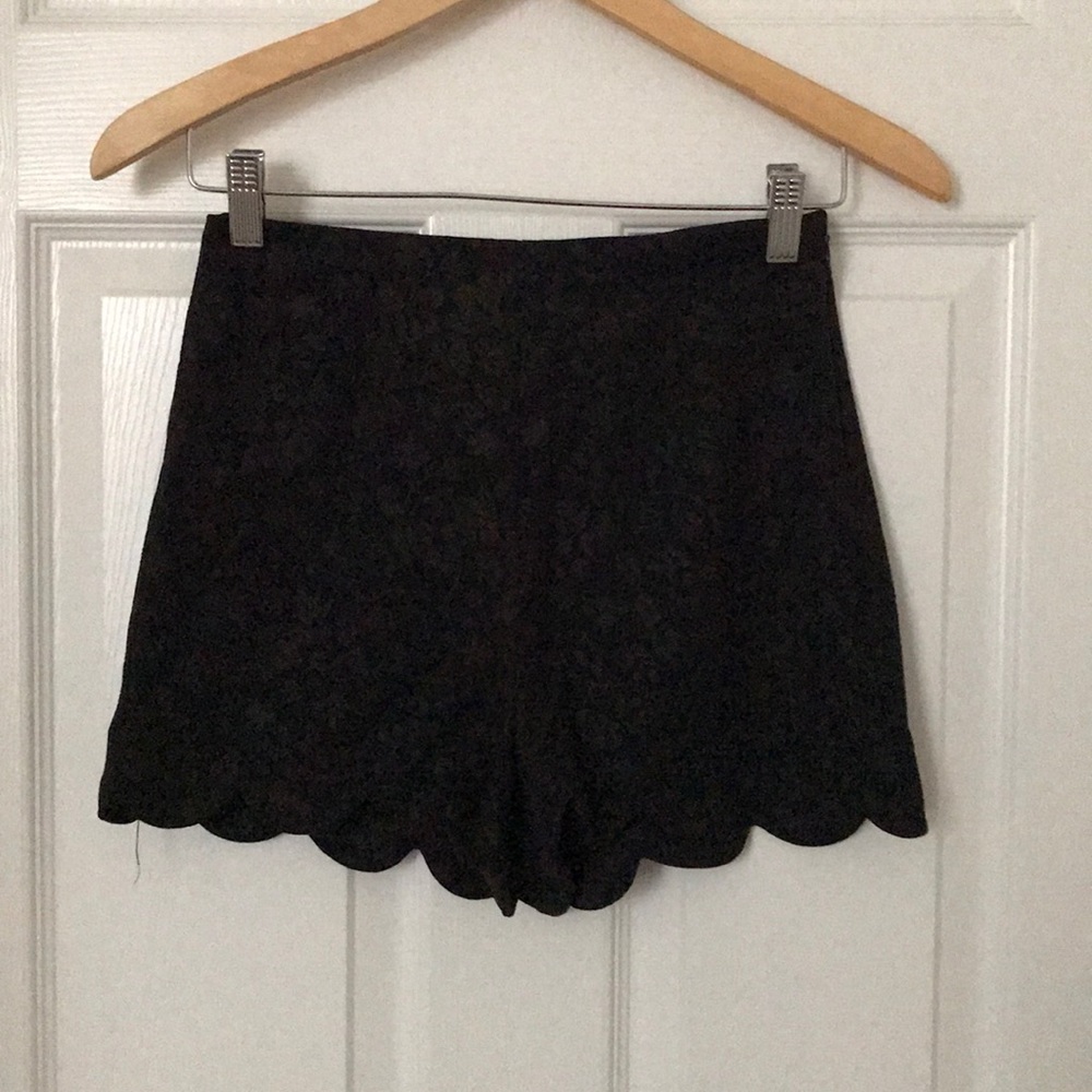 Scalloped shorts